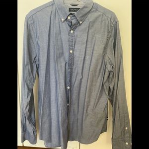 Nautical bottomed down shirt Large denim